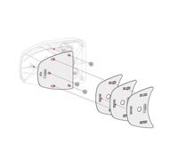 Fiamma Safe Door Spacer Kit in White for Locks from 2017