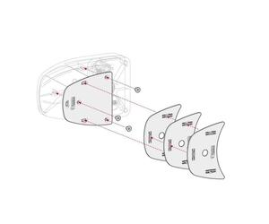 Fiamma Kit Spacer Safe Door White Motorhome Caravan External Antitheft Lock