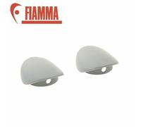 Plugs (x2) for Fiamma Rail Holder - Ref: 98656-716, White