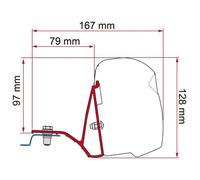 Fiamma Kit Trafic/viv/nv300/t. From 2014 (F43) For Caravans And Motorhomes
