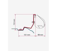 Fiamma Mercedes Viano/Marco Polo/Vito/V Class Kit Adapter Black