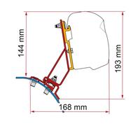 Fiamma Motorhome 270 PSA Fitting Bracket Kit For F43 Awnings - 98655A090