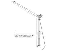 Fiamma Caravanstore Lh Leg / Rafter Assembly 280-310 98670G01-