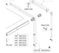 Fiamma Caravanstore Rh Leg / Rafter Assembly 360-550 98670H01A
