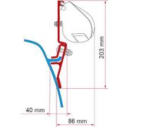 Fiamma Motorhome F35 Awning Adapter Kit For Volkswagen T3 Lift Roof - 98655Z115