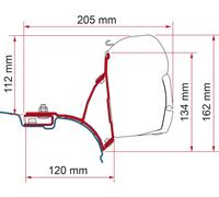 Fiamma Motorhome F45 Adapter Kit For VW T5 Transporter Multivan UK - 98655-648