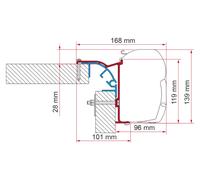 Fiamma Kit Bailey Series 2 Caravan Fixing Brackets kit