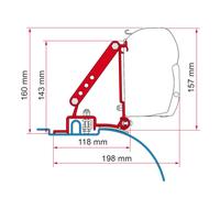 Fiamma Motorhome F45S Awning Adapter Kit Fiat Ducato After 06/2006 - 98655-755