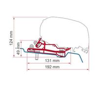 Fiamma F80/F65 Adapter Ford Transit H3 400 98655Z108