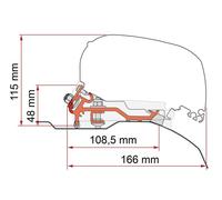 Fiamma Motorhome F80/F65 Awning Adapter Kit For Ducato H2 L4 >06 - 98655Z148