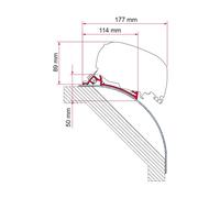 Fiamma F80 F65 Awning Adapter Brackets Laika Kreos Motorhome after 2005