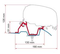 Fiamma Motorhome F80/F65 Awning Adapter Kit For Mercedes Sprinter - 98655-889