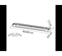 Fiamma Motorhome Garage Bars Premium 60 2 Set Campervan - 98655-608-