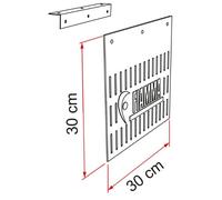 Fiamma Motorhome Mud Flap Pair Rear Set Rubber Mudguards - 06607-01-