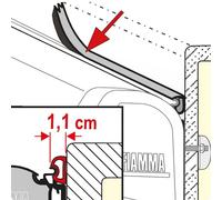 Fiamma Rain Guard S 30M Roll - Rubber Seal for Awning Installation
