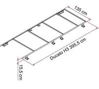 Fiamma Roof Rail for Ducato H3 High Roof L3 L4 Length Motorhome 05808-03