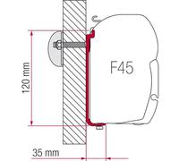 Fiamma S 120 Adaptor Kit for F45 F70 Awning Motorhome Caravan 98655-392