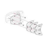 Fiamma Safe Door Spacer Kit Grey 2017> Caravan Motorhome - 08230-01G