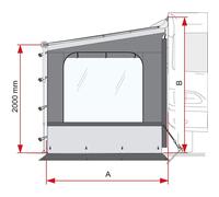 Fiamma Side W Pro Shade Cv.XL - Right