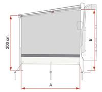 Fiamma Sun View Side Van F43 Ext.250 Tent Extension