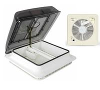 Fiamma Turbo Roof Vent Standard Crystal Motorised Fan 400x400 Motorhome Caravan