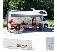 Fiamma Winch Awning F45L Wind Out 550 Polar White Case Royal Blue Fabric