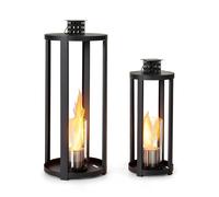 Fiamme Cilindro ethanol lantern 2-set stainless steel burner 0.3 litre 4 h burning time