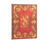 Fiammetta Ultra Unlined Hardcover Journal: Hardcover, 120 gsm, ribbon marker, memento pouch, elastic closure, book edge printing