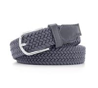 FIANA FASHIONS Men’s Elastic Braided Stretch Belt - Casual Belt with Buckle for Jeans, Trousers, Shorts, Golf and Everyday Wear