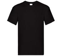 FIANA FASHIONS Men’s T-Shirt 100% Cotton Crew Neck Tee Soft, Comfortable, Classic Fit Short Sleeve Plain T Shirt for Men Casual Daily Wear Black
