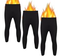 FIANA FASHIONS Men's Thermal Trousers Long Johns Warm Bottom Ultra Soft Brushed Inside Warm Underwear for Winter and Coolest Weathers - Pack of 3