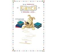 Fiancé Birthday Card - Cute Boofle Birthday Card for Fiancé - Boyfriend Birthday Card - Birthday Card for Him - Gift Card for Him - Boofle Gifts