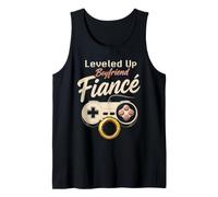 Fiance Leveled Up Engagement Newly Engaged Gift Tank Top