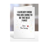 Fiancé to be card, Love You, Fathers, Mothers Day from The Bump, Already Know You Are Best, Funny Gifts, Present for Christmas, A5-237_88
