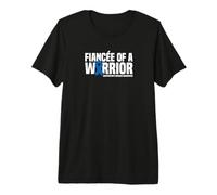Fiancee of a Warrior Huntington’s Disease Awareness Premium T-Shirt
