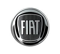 Fiat 21230 Official 3D Sticker Black Logo 58 mm