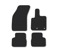 Fiat 500 (2021+) EV Heavy Duty Thick Rubber Car Mats Accessories Tailored Fit Front Rear Set Compatible Accessory Waterproof Durable Non-Slip 5mm Full Coverage Protection with Clips