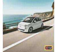 Fiat 500 Bburago 18-22106 White 1:24 Diecast Scale Model Car Genuine New