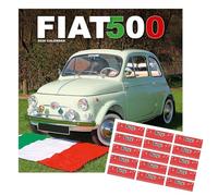 Fiat 500 Calendar 2026 | 16 months | with FREE Organisational Stickers, Fiat 500 Gift