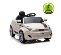 Fiat 500 Electric Car White - Toy For Children 3-6
