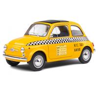 Fiat 500 Nuova New York Taxi yellow diecast model car S1801407 Solido 1:18