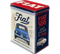 Nostalgic-Art Fiat 500-Good Things-Gift Idea for Car Fans, Large Coffee Tin, Vintage Design, 3 L