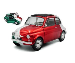 Fiat 500 Tribute Italian Livery 1965 Red / Green / White 1:18 Model 1801409