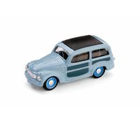 Fiat 500C Belvedere Closed Roof Ash Blue 1951 1:43 Model R029-02 BRUMM
