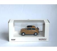 Fiat 500F in ochre/mustard colour Norev 1/43 diecast model #771204