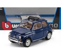 Fiat 500L 1968 1/16 blue BURAGO 18-12035-BL
