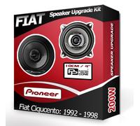 Fiat Ciqucento Rear Hatch speakers Pioneer 4" 10cm car speaker kit 210W