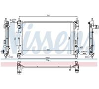 NISSENS 617854 Engine radiator