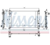 NISSENS 617854 Engine radiator