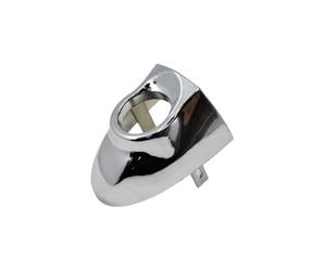 Fiat Door Handle Code Cover, Chrome, Left, Modern, Metal, Knob, Key Lock, Snap-on, Indoor and Outdoor, Exterior, Egea, Tipo